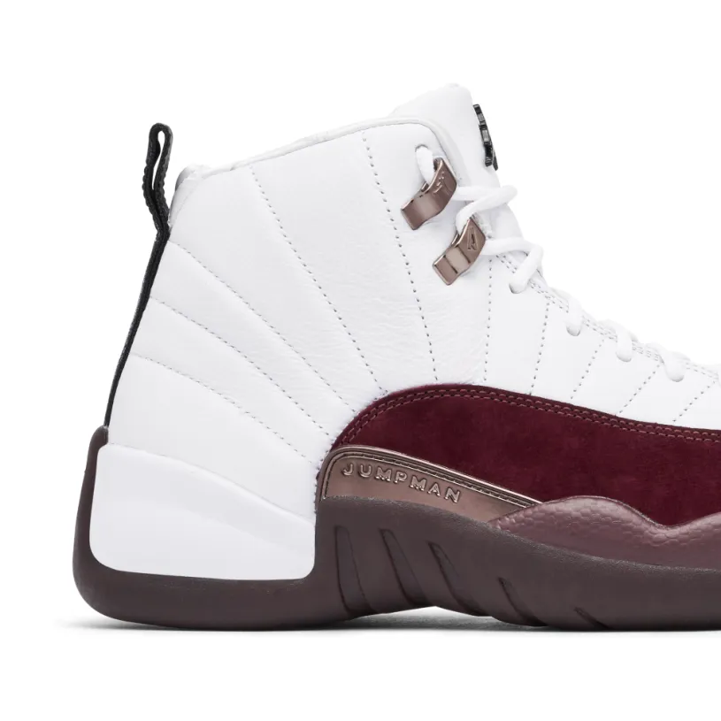 Air Jordan 12 x A Ma Maniere White Burgundy Crush 