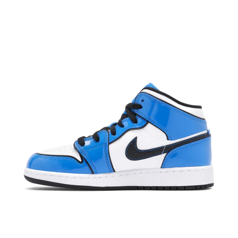 Air Jordan 1 Mid Signal Blue GS