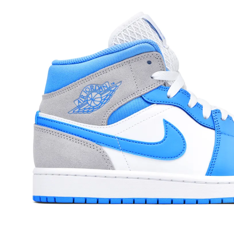 Air Jordan 1 Mid University Blue Grey 