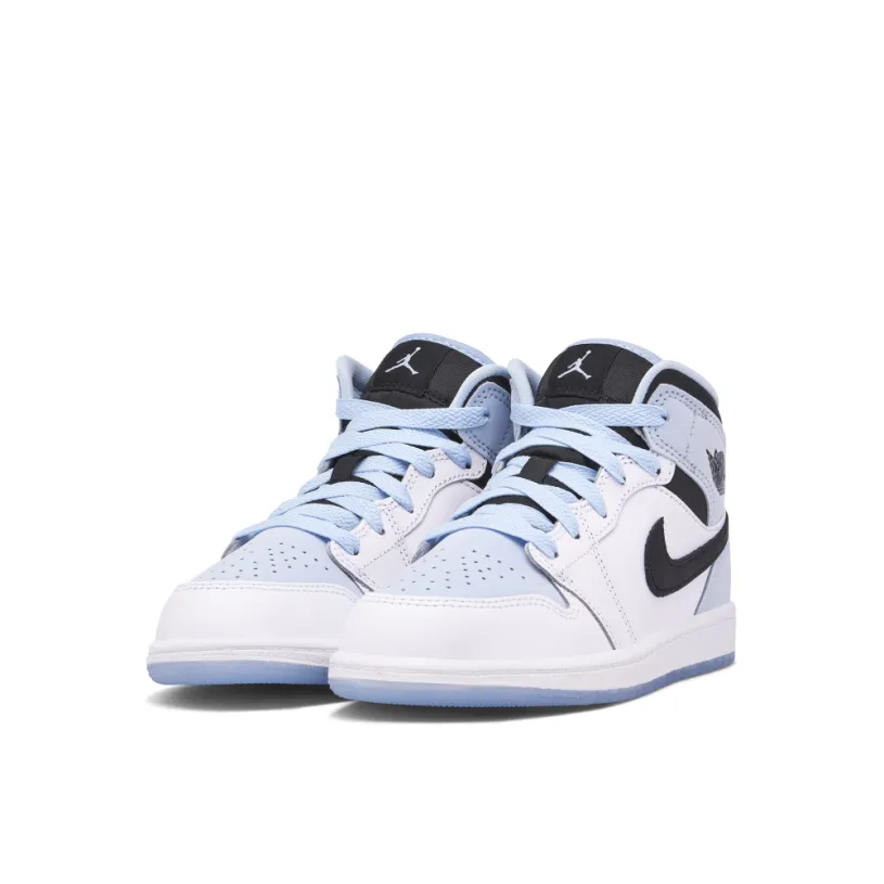 Air Jordan 1 Mid SE White Ice Blue PS 
