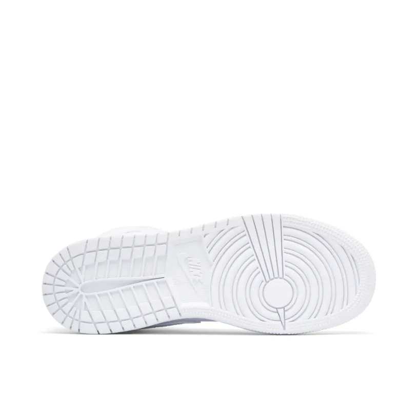 Air Jordan 1 Mid Triple White GS 