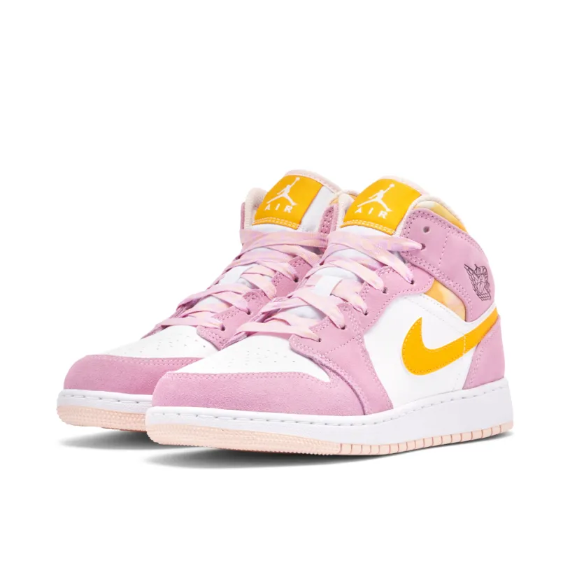 Air Jordan 1 Mid GS Arctic Pink 