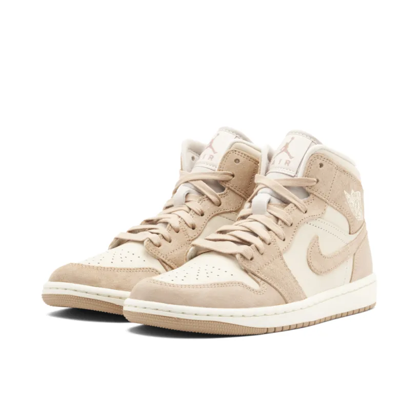 Air Jordan 1 Mid SE Legend Light Brown Womens 