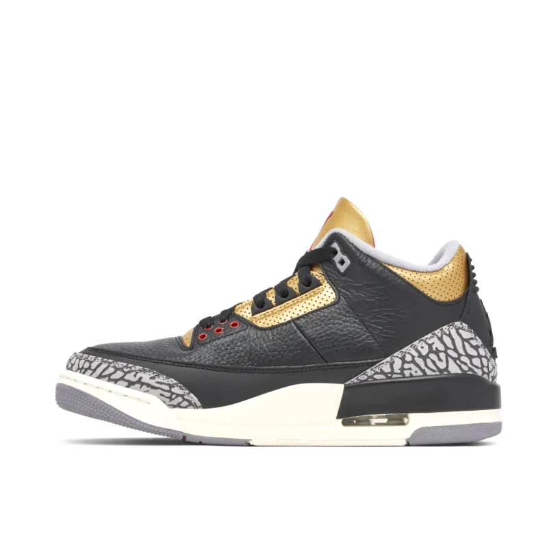 Air Jordan 3 Black Gold Womens