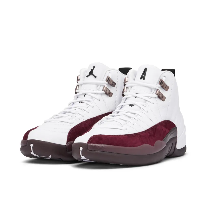 Air Jordan 12 x A Ma Maniere White Burgundy Crush 