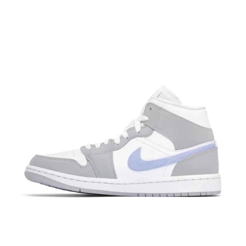 Air Jordan 1 Mid Grey Blue Womens