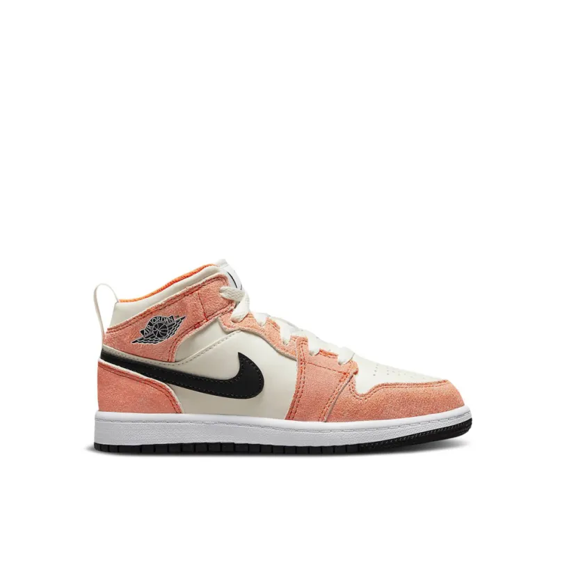 Air Jordan 1 Mid SE Orange Suede PS