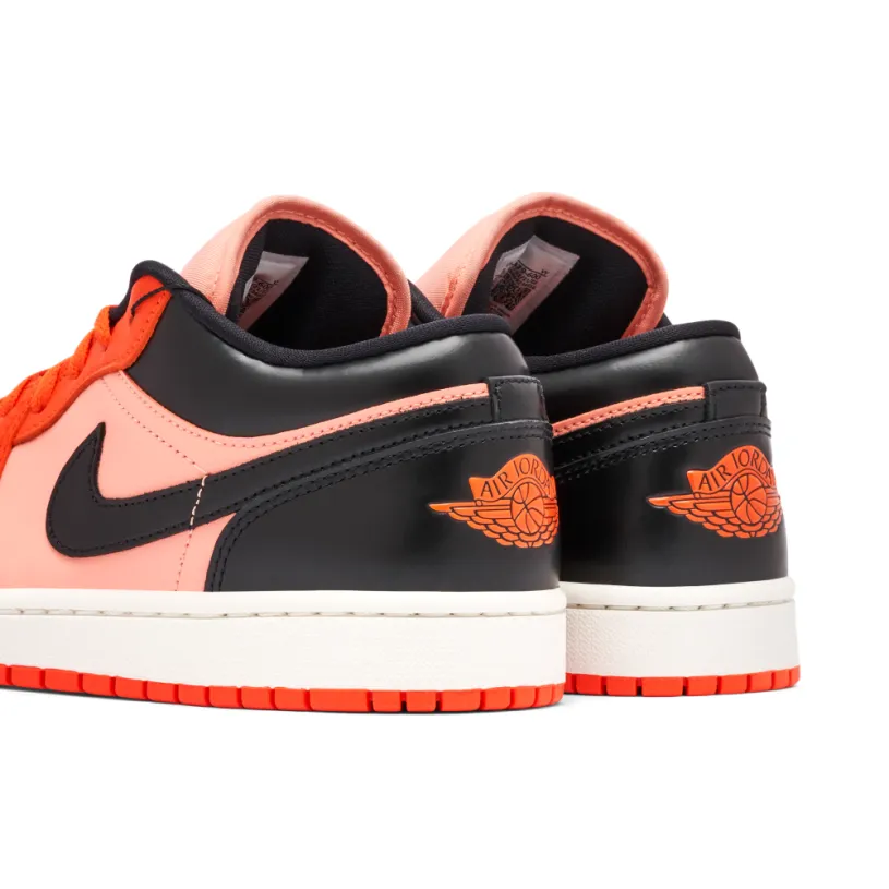 Air Jordan 1 Low Orange Black Womens 
