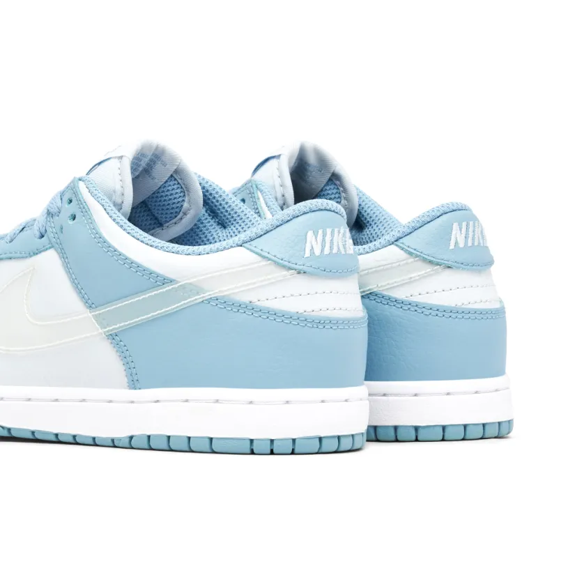 Nike Dunk Low Clear Swoosh Blue PS 