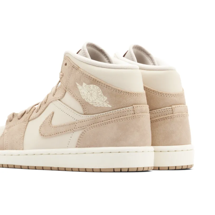 Air Jordan 1 Mid SE Legend Light Brown Womens 