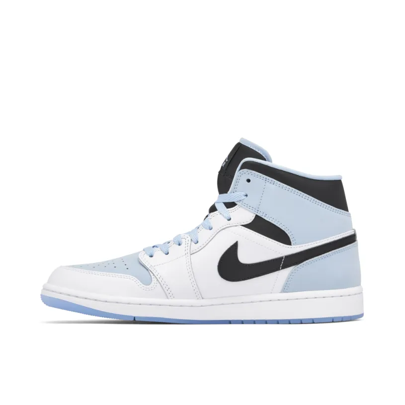 Air Jordan 1 Mid White Black Blue