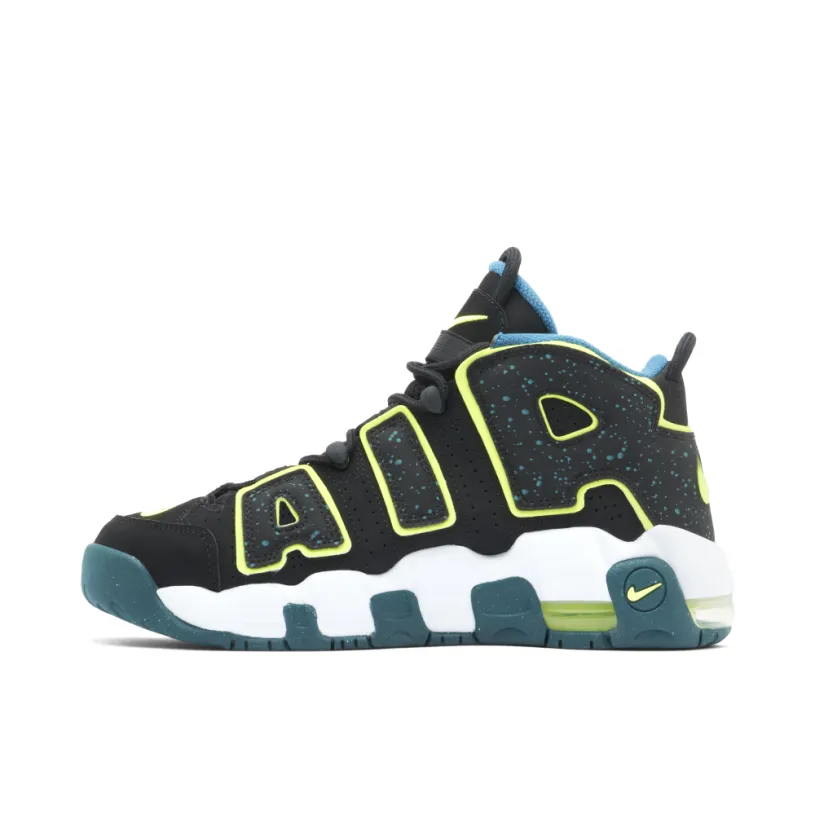 Nike Air More Uptempo Low Black Geode Teal GS