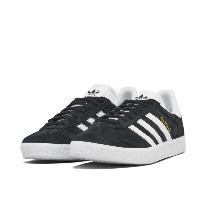 adidas Gazelle Core Black White Gold 