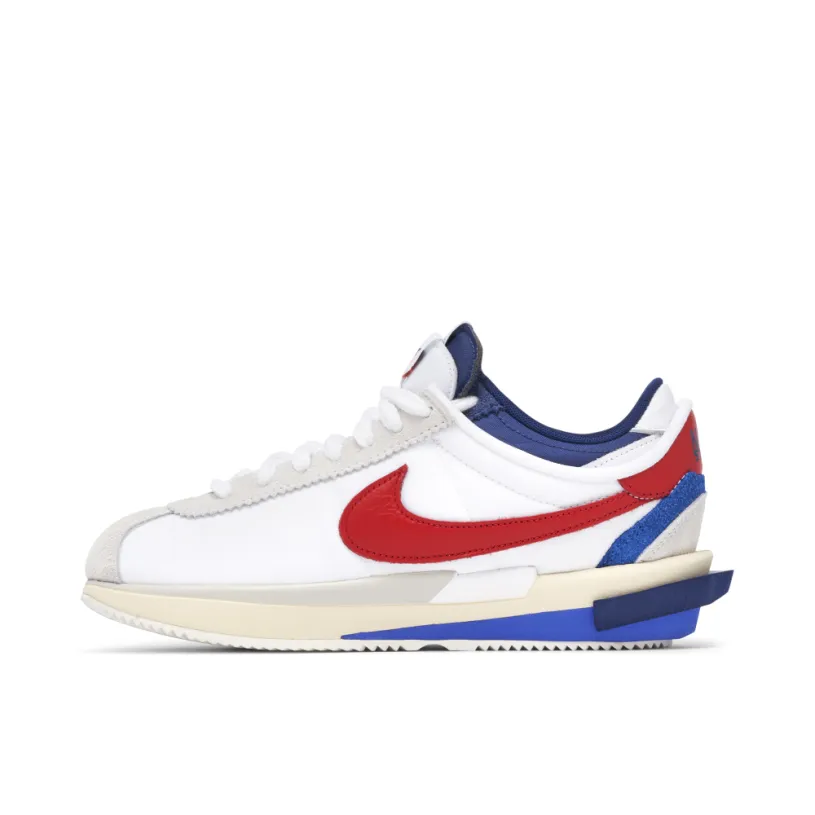 Nike Cortez 4.0 x sacai White University Red Blue