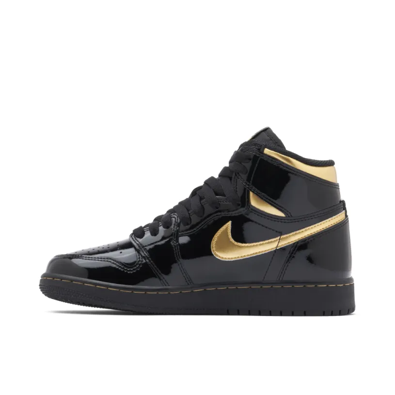 Air Jordan 1 Retro High OG GS Black Metallic Gold