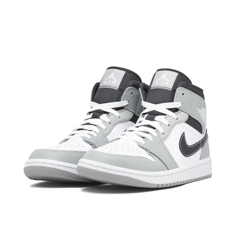Air Jordan 1 Mid Smoke Grey Black 