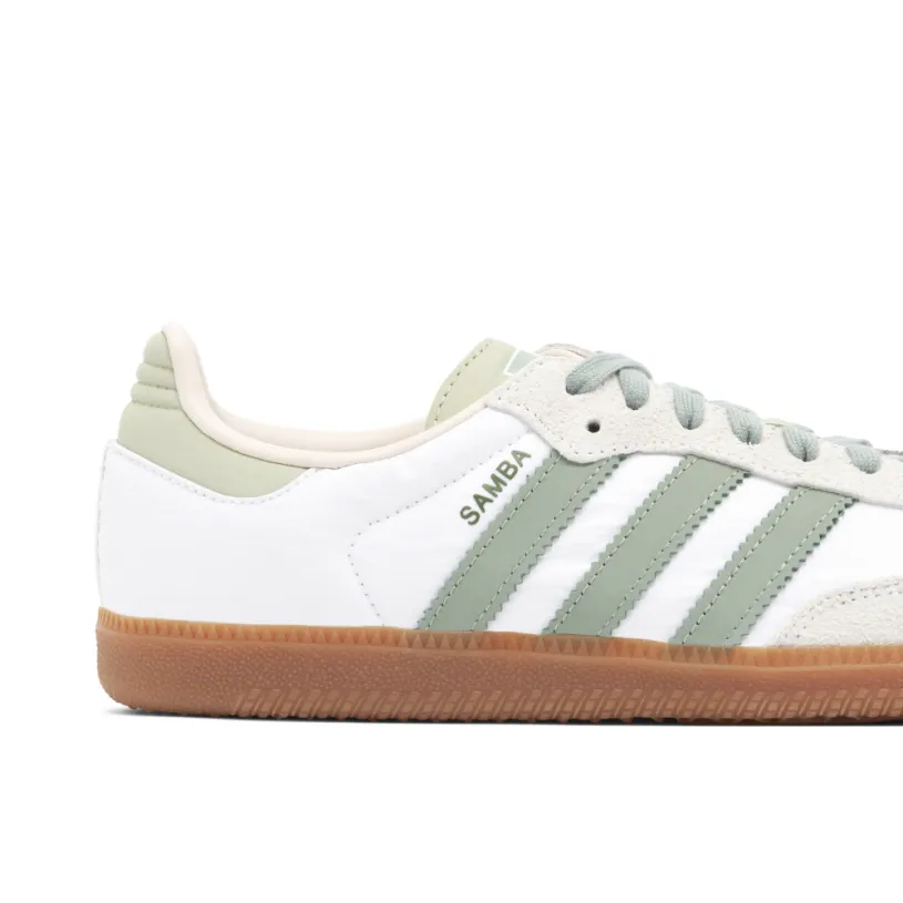 Adidas Samba OG Cloud White Silver Green Putty Mauve 