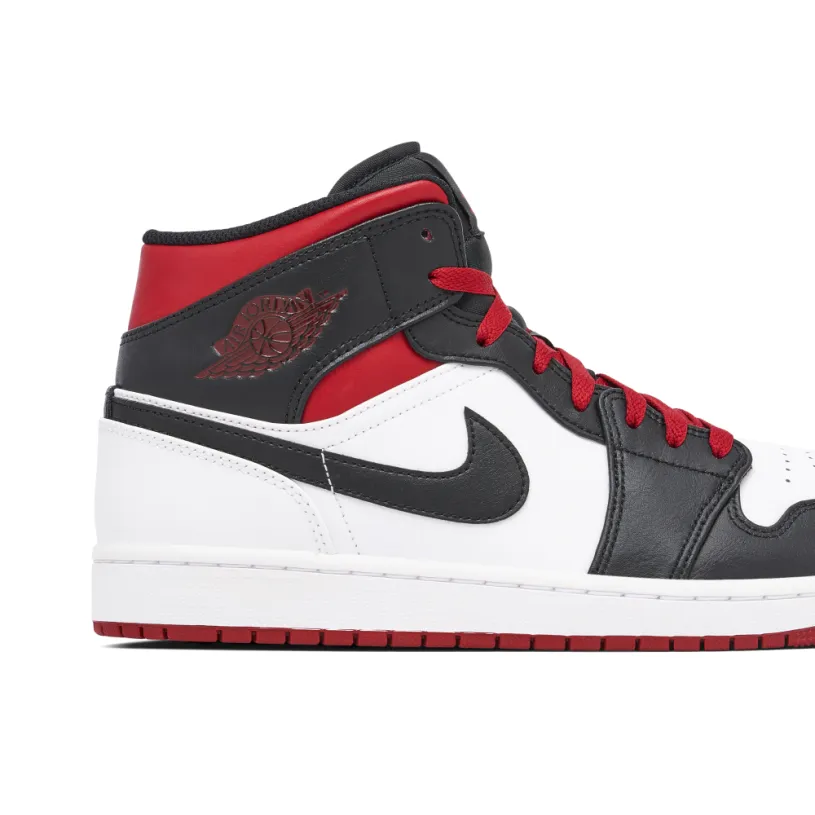 Air Jordan 1 Mid Gym Red Black Toe 